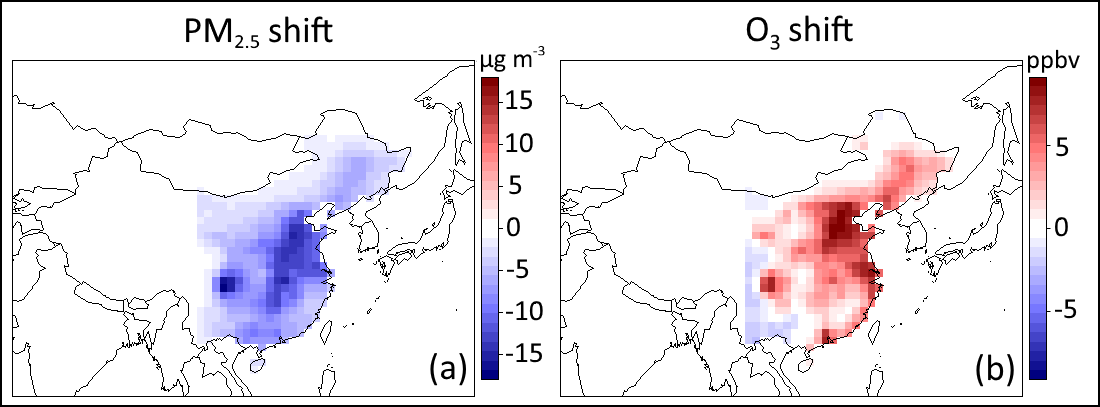 China air quality map